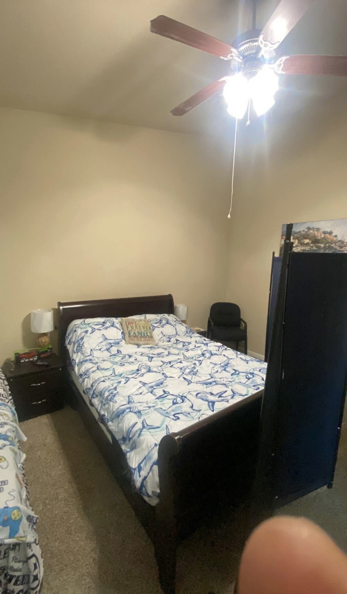 Master bathroom double sink